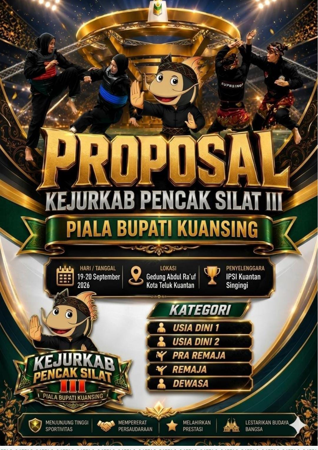 KEJURKAB PENCAK SILAT III PIALA BUPATI KUANSING
